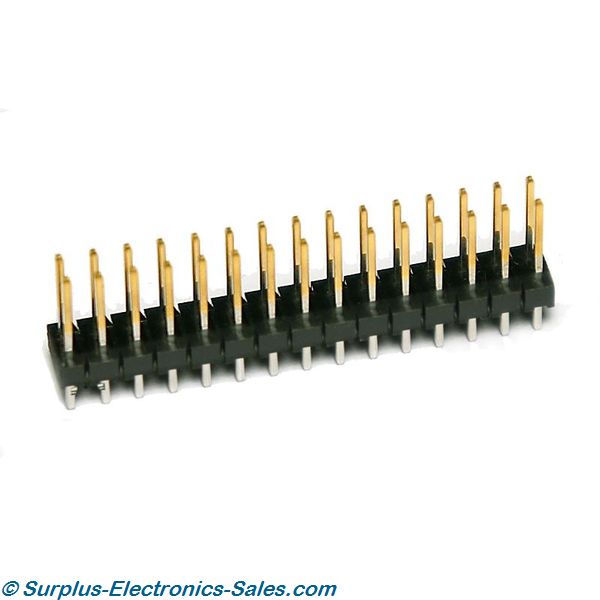 30-Pin Breakaway Header 2X15 0.100 Spacing - Click Image to Close